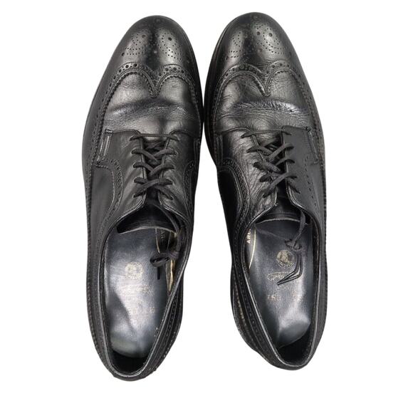 Hy Test Shoes Mens 8.5 Oxford Derby Wingtip Brogue Safety Work Leather Classic - Picture 5 of 16